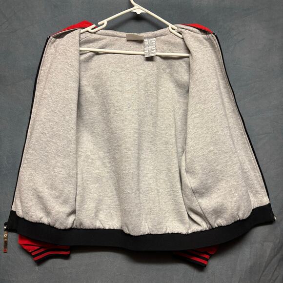 Puma Varsity Jacket Raglan Patch Logo Embroidered Bomber Kids 18-20 Lined Sports - Picture 4 of 10